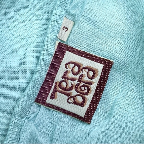 Euc-tera Bora Designer Italian Linen PatchWork Lagenlook Fully Lined Maxi Dress - Picture 11 of 16